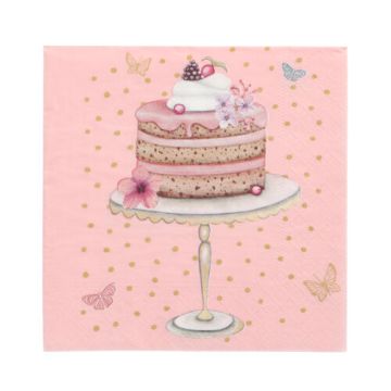 Servetter, 3-lagers 1/4-vikt 33 cm x 33 cm "Sweet Dream"