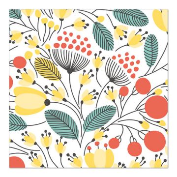 Servetter, 3-lagers 1/4-vikt 33 cm x 33 cm "Vegetal"
