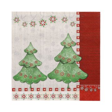 Servetter, 3-lagers 1/4-vikt 33 cm x 33 cm "Winter Harmony"