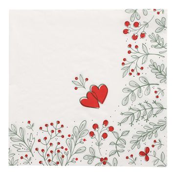 Servetter, 3-lagers 1/4-vikt 40 cm x 40 cm "Berries"