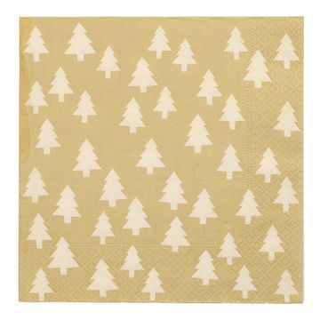 Servetter, 3-lagers 1/4-vikt 40 cm x 40 cm "Mini Sapins"