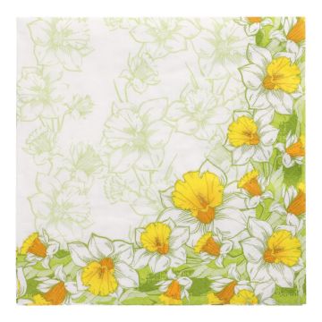 Servetter, 3-lagers 1/4-vikt 40 cm x 40 cm "Narciso"