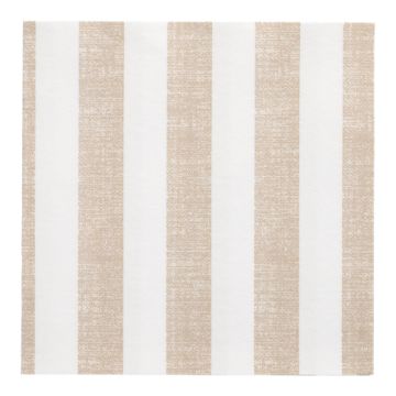 Servetter "ROYAL Collection" 1/4-vikt 40 cm x 40 cm sand "Lines"