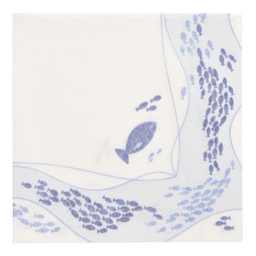 Servetter "ROYAL Collection" 1/4-vikt 40 cm x 40 cm "Fish"