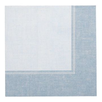 Servetter "ROYAL Collection" 1/4-vikt 40 cm x 40 cm arktiskt blå "Linum"