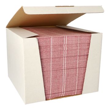 Servetter "ROYAL Collection" 1/4-vikt 40 cm x 40 cm vinröd "Kitchen Craft"