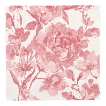 Servetter "ROYAL Collection" 1/4-vikt 40 cm x 40 cm vinröd "Rose"
