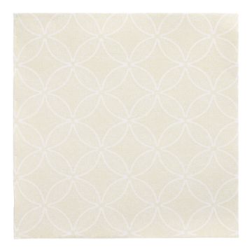 Servetter "ROYAL Collection" 1/4-vikt 40 cm x 40 cm creme "Circle Flowers"