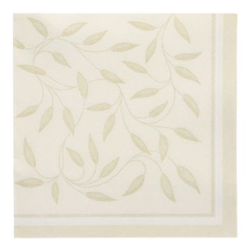 Servetter "ROYAL Collection" 1/4-vikt 40 cm x 40 cm champagne "New Mediterran"