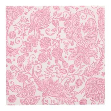 Servetter "ROYAL Collection" 1/4-vikt 40 cm x 40 cm fuchsia "Paisley"