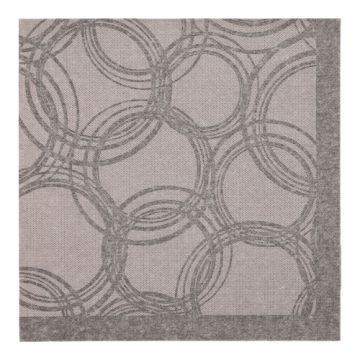 Servetter "ROYAL Collection" 1/4-vikt 40 cm x 40 cm grå "Bubbles"