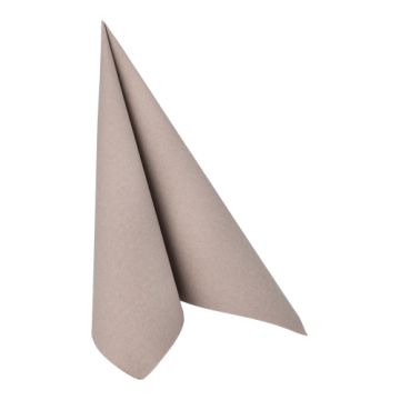 Servetter "ROYAL Collection" 1/4-vikt 40 cm x 40 cm grå med förpackning av papper
