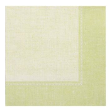 Servetter "ROYAL Collection" 1/4-vikt 40 cm x 40 cm ljusgrön "Linum"
