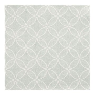 Servetter "ROYAL Collection" 1/4-vikt 40 cm x 40 cm jadegrön "Circle Flowers"