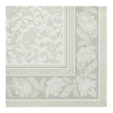 Servetter "ROYAL Collection" 1/4-vikt 40 cm x 40 cm jadegrön "Ornaments" 