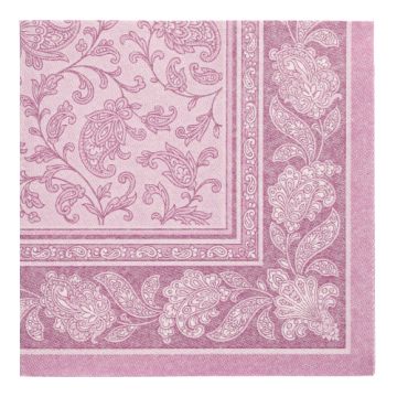Servetter "ROYAL Collection" 1/4-vikt 40 cm x 40 cm lila "Ornaments"