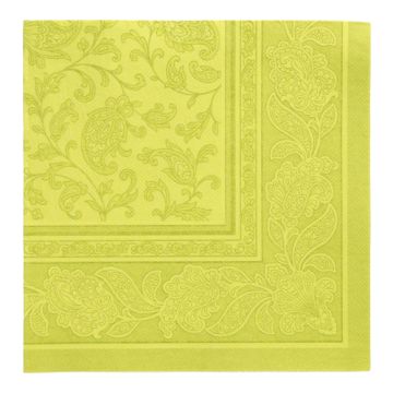Servetter "ROYAL Collection" 1/4-vikt 40 cm x 40 cm limegrön "Ornaments" 