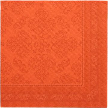 Servetter "ROYAL Collection" 1/4-vikt 40 cm x 40 cm nektarin "Arabesque"