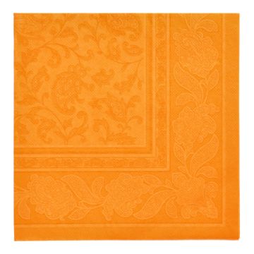 Servetter "ROYAL Collection" 1/4-vikt 40 cm x 40 cm orange "Ornaments"