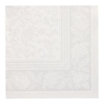 Servetter "ROYAL Collection" 1/4-vikt 40 cm x 40 cm vit "Ornaments"