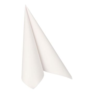 Servetter "ROYAL Collection" 1/4-vikt 40 cm x 40 cm vit med förpackning av papper