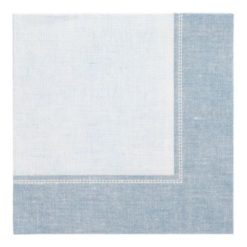 Servetter "ROYAL Collection" 1/4-vikt 40 cm x 40 cm arktiskt blå "Linum"