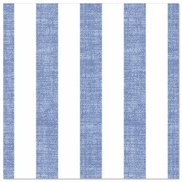 Servetter "ROYAL Collection" 1/4-vikt 40 cm x 40 cm blå "Lines"
