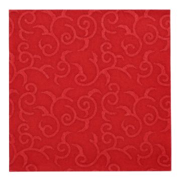 Servetter "ROYAL Collection" 1/4-vikt 40 cm x 40 cm vinröd "Casali"