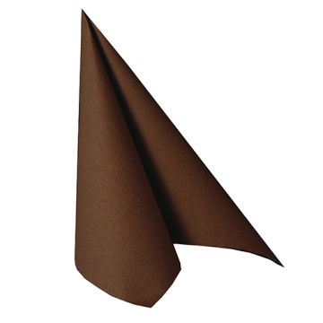 Servetter "ROYAL Collection" 1/4-vikt 40 cm x 40 cm brun