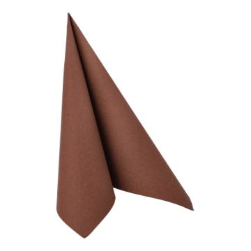 Servetter "ROYAL Collection" 1/4-vikt 40 cm x 40 cm brun