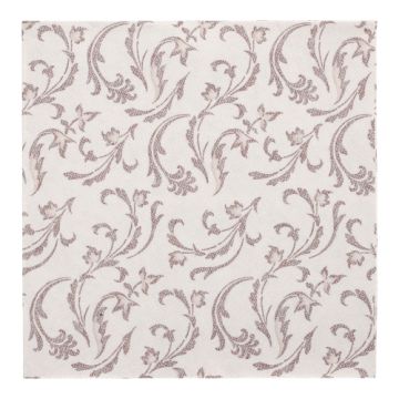 Servetter "ROYAL Collection" 1/4-vikt 40 cm x 40 cm brun "Damascato"