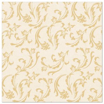 Servetter "ROYAL Collection" 1/4-vikt 40 cm x 40 cm champagne "Damascato"