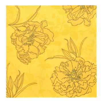 Servetter "ROYAL Collection" 1/4-vikt 40 cm x 40 cm gul "Thalia"