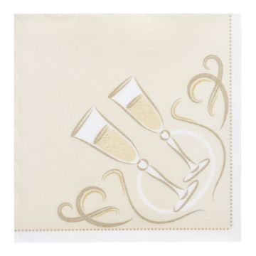 Servetter "ROYAL Collection" 1/4-vikt 40 cm x 40 cm guld "Festive Moments"