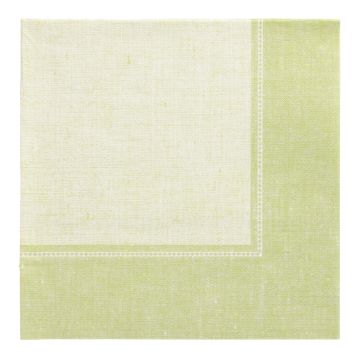 Servetter "ROYAL Collection" 1/4-vikt 40 cm x 40 cm ljusgrön "Linum"