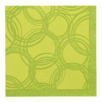 Servetter "ROYAL Collection" 1/4-vikt 40 cm x 40 cm limegrön "Bubbles"