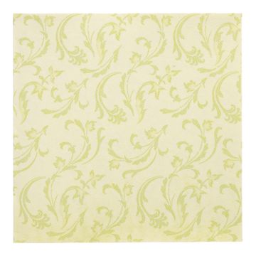Servetter "ROYAL Collection" 1/4-vikt 40 cm x 40 cm limegrön "Damascato"