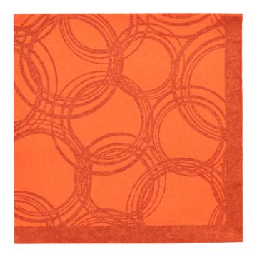 Servetter "ROYAL Collection" 1/4-vikt 40 cm x 40 cm nektarin "Bubbles"