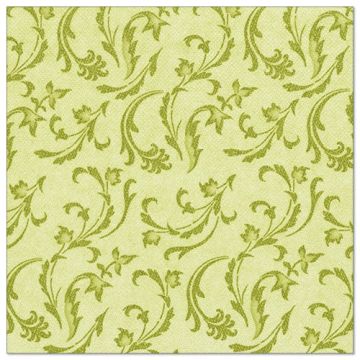 Servetter "ROYAL Collection" 1/4-vikt 40 cm x 40 cm oliv "Damascato"