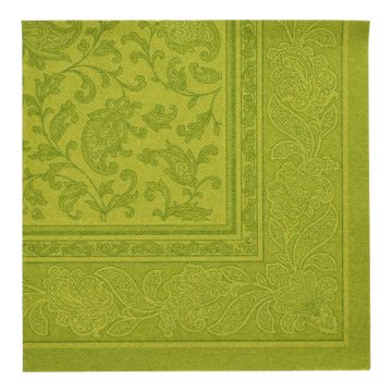 Servetter "ROYAL Collection" 1/4-vikt 40 cm x 40 cm oliv "Ornaments"