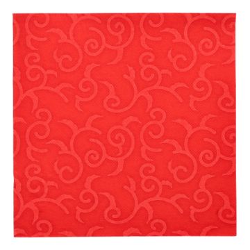 Servetter "ROYAL Collection" 1/4-vikt 40 cm x 40 cm röd "Casali"