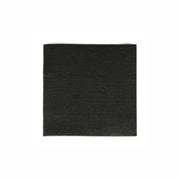 servetter, 2-lagiga 1/4-vikt 20 cm x 20 cm svart "Point to Point"
