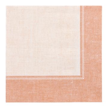 Servetter "ROYAL Collection" 1/4-vikt 40 cm x 40 cm terracotta "Linum"
