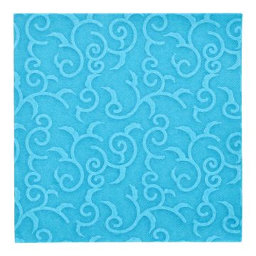 Servetter "ROYAL Collection" 1/4-vikt 40 cm x 40 cm turkos "Casali"