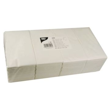 servetter, 2-lagiga 1/8-vikt 40 cm x 40 cm vit