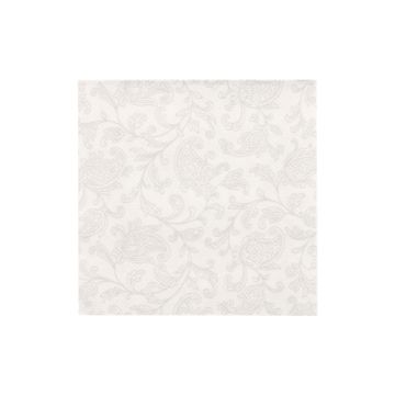 Servetter "ROYAL Collection" 1/4-vikt 25 cm x 25 cm vit "Ornaments"