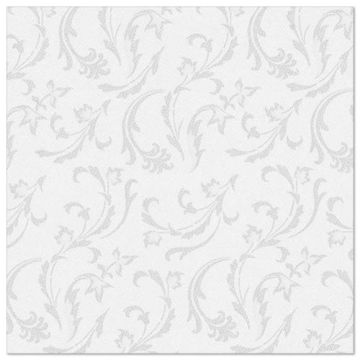 Servetter "ROYAL Collection" 1/4-vikt 40 cm x 40 cm vit "Damascato"