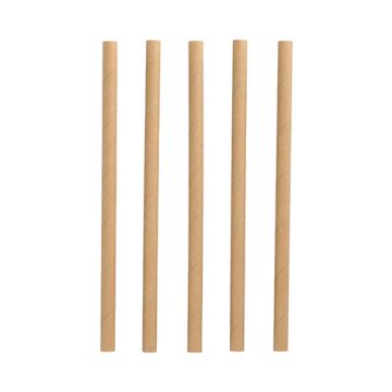 Shake sugrör Papper Ø 10 mm · 21 cm brun