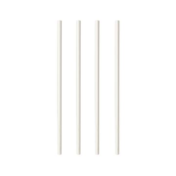 Shake-sugrör av papper "pure" Ø 8 mm · 25 cm vit
