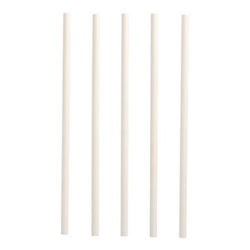 Shake-sugrör av papper "pure" Ø 8 mm · 25 cm vit